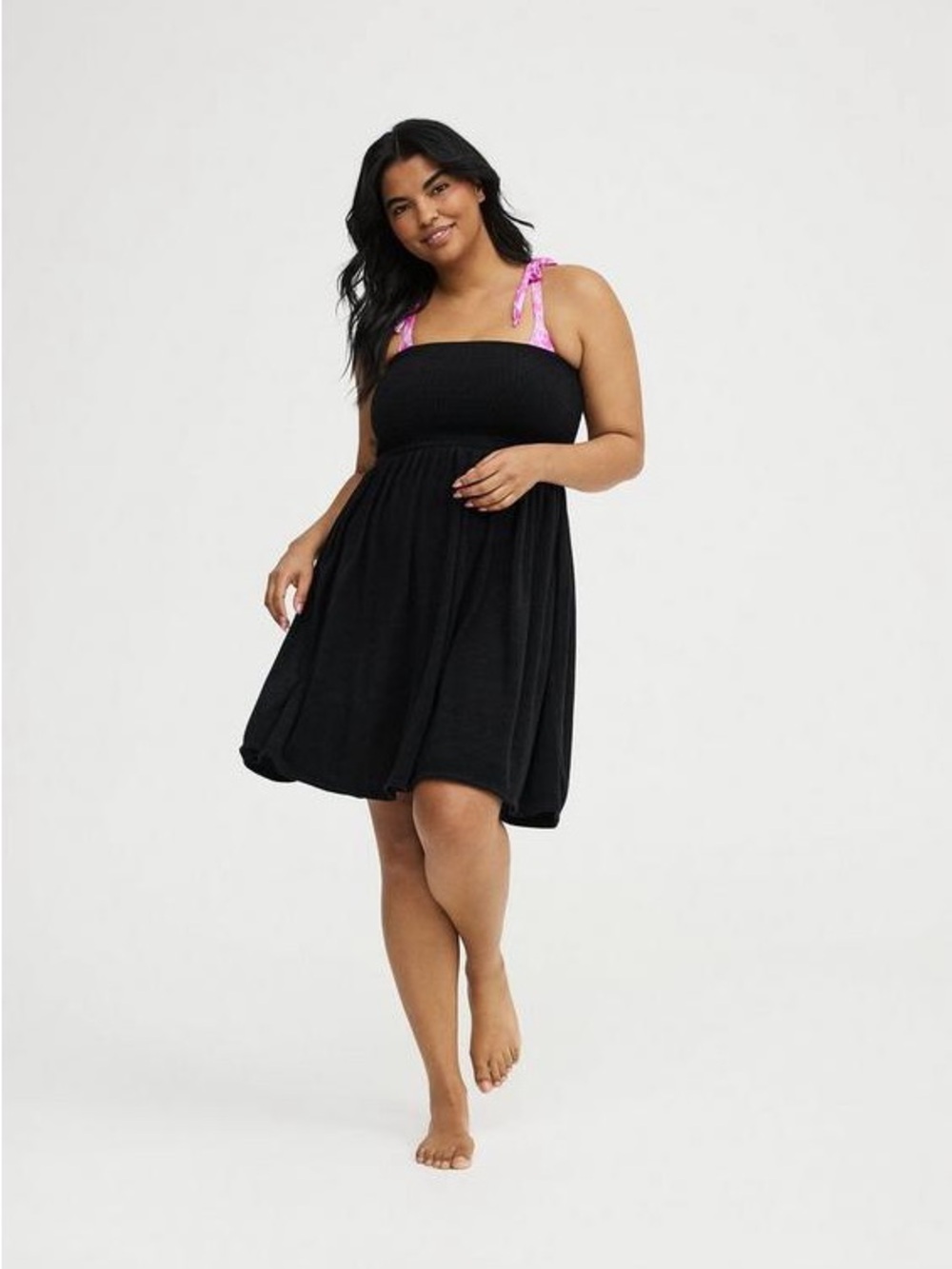 torrid Black Swim Coverup Dress